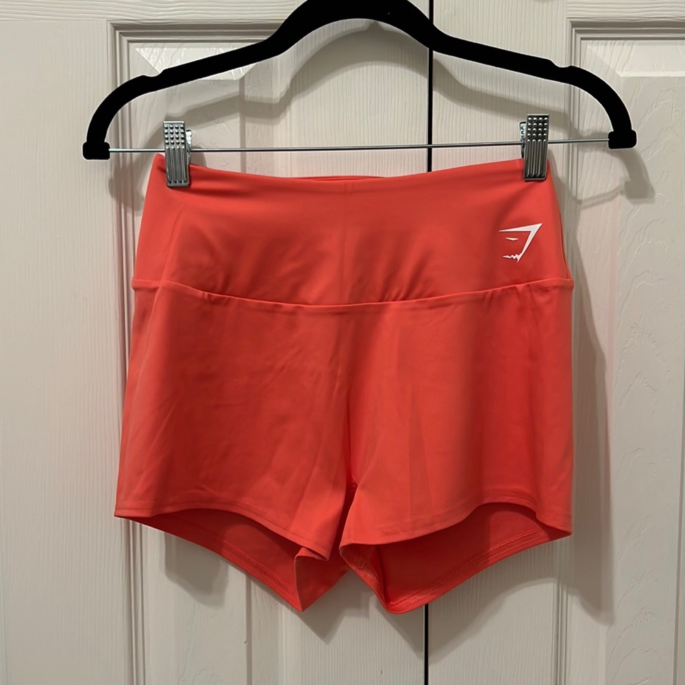 Gymshark Coral Spandex Shorts